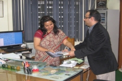 Presenting Dengue Health Information System to Secretary Department of Health, Orissa 2011