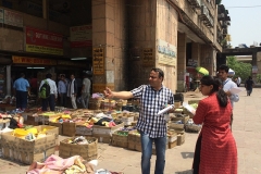 In the field with FHTS employees at Bhikaji Cama Place, New Delhi 2015